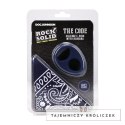 Rock Solid The Code silikonowy pierścień z bandaną granatowy Doc Johnson