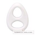 The Code silikonowy pierścień anatomiczny z bandaną biały Doc Johnson