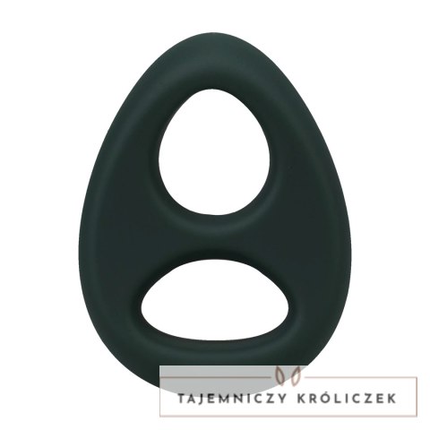 The Code silikonowy pierścień anatomiczny z bandaną zielony Doc Johnson
