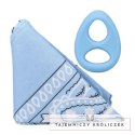 The Code silikonowy pierścień intymny + bandana niebieska zestaw Doc Johnson