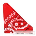 The Code silikonowy pierścień z bandaną czerwony dwukolorowy zestaw Doc Johnson