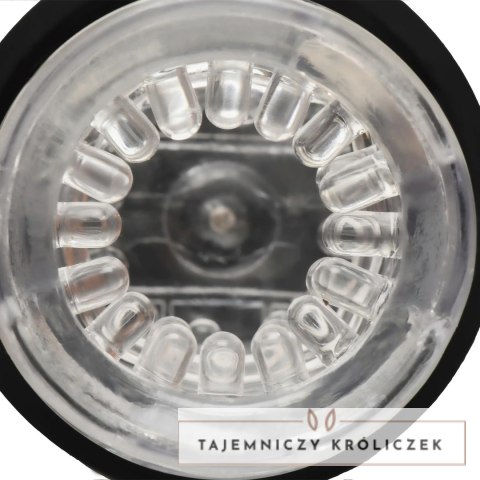Turbo Max Intymna Maszyna z Funkcją Ruchu, Ssania i Obrotu Transparentna/Czarna Curve Toys