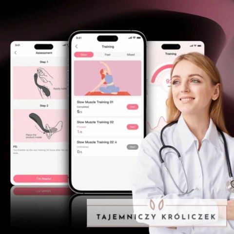HoneyPlayBox PUFF Trener Kegla Czerwony z Aplikacją i Regulacją Objętości HoneyPlayBox