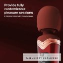 HoneyPlayBox Stormi - Czerwony masażer z funkcją podgrzewania, 9 trybow HoneyPlayBox