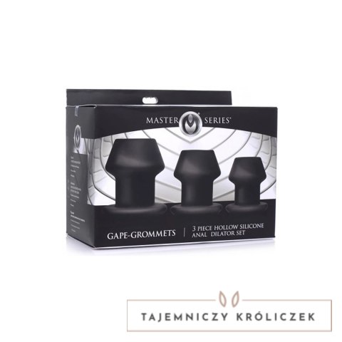 XR Brands Gape Grommet zestaw 3 silikonowych ekspanderow anatomicznych XR Brands
