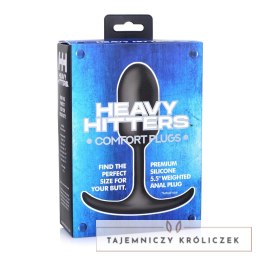 XR Brands Heavy Hitter Comfort Plug średni silikonowy z obciążnikiem XR Brands