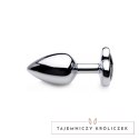 XR Brands Korek dekoracyjny serce mały - aluminiowy, czarny XR Brands