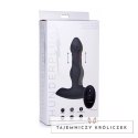 XR Brands Plug silikonowy z funkcją ruchu i pilotem, czarny XR Brands