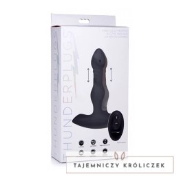 XR Brands Plug silikonowy z funkcją ruchu i pilotem, czarny XR Brands