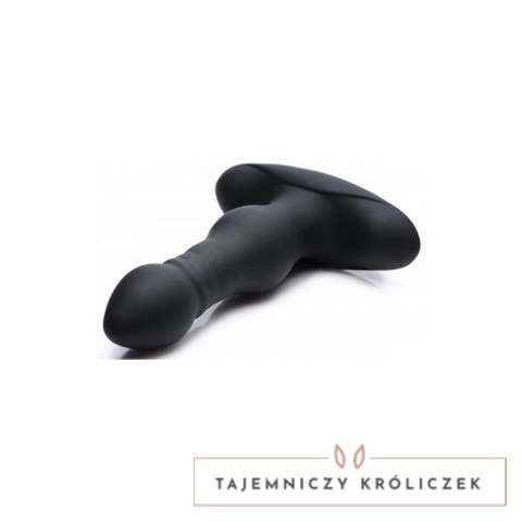 XR Brands Plug silikonowy z funkcją ruchu i pilotem, czarny XR Brands