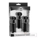 XR Brands Triple Sucker - Zestaw 3 przyssawek punktowych czarny ABS XR Brands