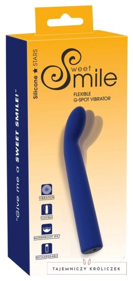 Smile Flexible Vibrator G-Spot silikonowy, 12 trybow, wodoodporny 18,6cm Sweet Smile
