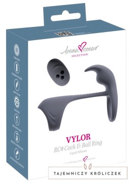 Beau coeur Vylor RC - silikonowy system intymny z pilotem, 2 silniki, czarny Beau coeur