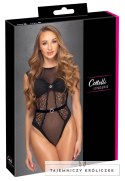 Cottelli Lingerie Body z Cyrkoniami S/M, koronka i mikrofibra, czarne Cottelli