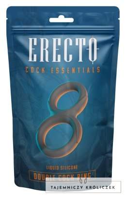 Erecto Double Ring Liquid Silicone - podwojny elastyczny pierścień Erecto