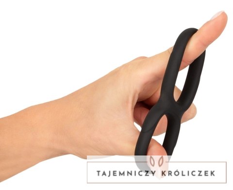 Erecto Double Ring Liquid Silicone - podwojny elastyczny pierścień Erecto
