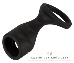 Erecto Liquid Silicone - Pierścieniowy system intymny z opaską na podstawę, 8 cm Erecto