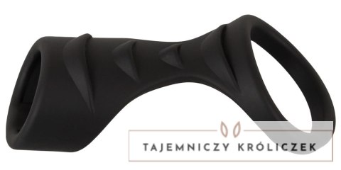 Erecto Liquid Silicone - Pierścieniowy system intymny z opaską na podstawę, 8 cm Erecto
