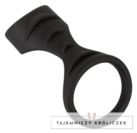 Erecto Liquid Silicone - Pierścieniowy system intymny z opaską na podstawę, 8 cm Erecto