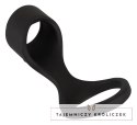 Erecto Liquid Silicone - Pierścieniowy system intymny z opaską na podstawę, 8 cm Erecto