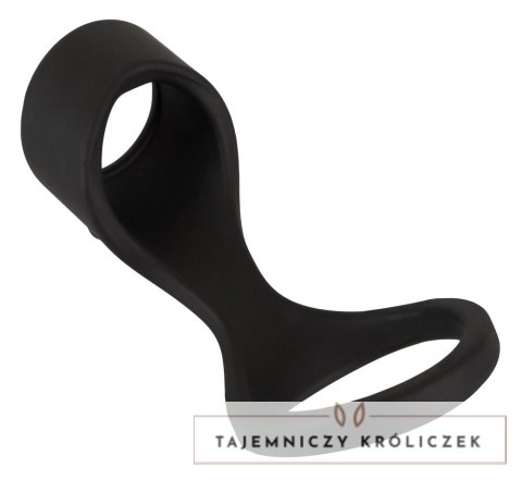 Erecto Liquid Silicone - Pierścieniowy system intymny z opaską na podstawę, 8 cm Erecto