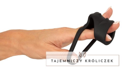 Erecto Liquid Silicone - Pierścieniowy system intymny z opaską na podstawę, 8 cm Erecto