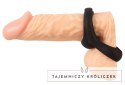 Erecto Pierścień Intymny 2w1 z Liquid Silicone, elastyczny, 6.8 cm Erecto