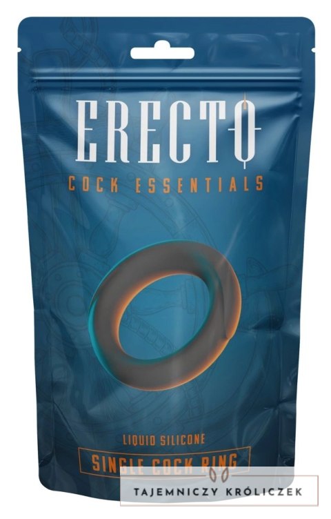 Erecto Pierścień Intymny Single z Elastycznego Silikonu 2,6 cm Erecto