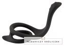 Erecto Silikonowy Pierścień Podwojny z Masażerem 7 cm Czarny Erecto