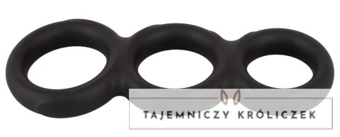 Erecto Triple Ring Liquid Silicone - elastyczny zestaw trzech pierścieni Erecto