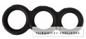 Erecto Triple Ring Liquid Silicone - elastyczny zestaw trzech pierścieni Erecto