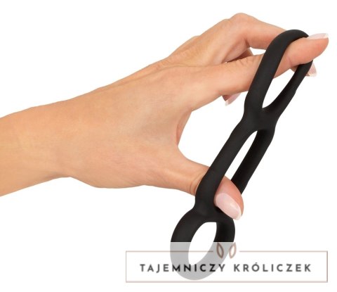 Erecto Triple Ring Liquid Silicone - elastyczny zestaw trzech pierścieni Erecto