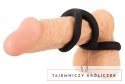 Erecto Triple Ring Liquid Silicone - elastyczny zestaw trzech pierścieni Erecto