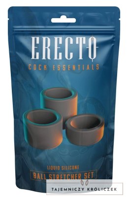 Erecto Zestaw Trzech Pierścieni Rozciągających z Silikonu - 2/3/4 cm Erecto