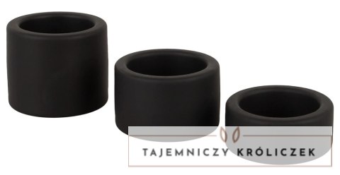 Erecto Zestaw Trzech Pierścieni Rozciągających z Silikonu - 2/3/4 cm Erecto