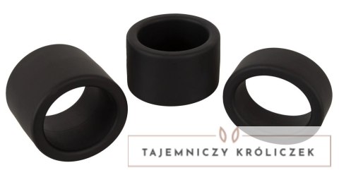 Erecto Zestaw Trzech Pierścieni Rozciągających z Silikonu - 2/3/4 cm Erecto
