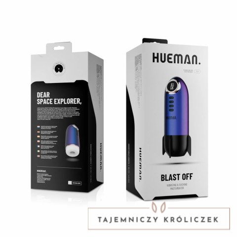 Hueman Blast Off Intymna Maszyna Wibracyjna z LED Fioletowa Hueman