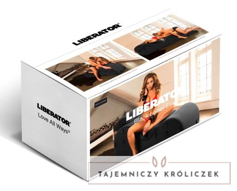 Liberator Black Label Esse - ergonomiczny szezlong z akcesoriami, czarny Liberator
