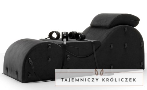 Liberator Black Label Esse - ergonomiczny szezlong z akcesoriami, czarny Liberator