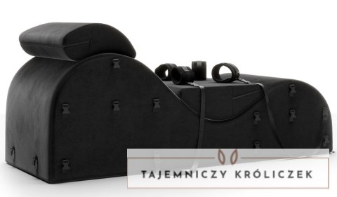Liberator Black Label Esse - ergonomiczny szezlong z akcesoriami, czarny Liberator
