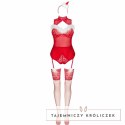 Livco Corsetti Fashion LC 90604 świąteczny komplet body, pończochy, opaska L/XL LIVCO CORSETTI