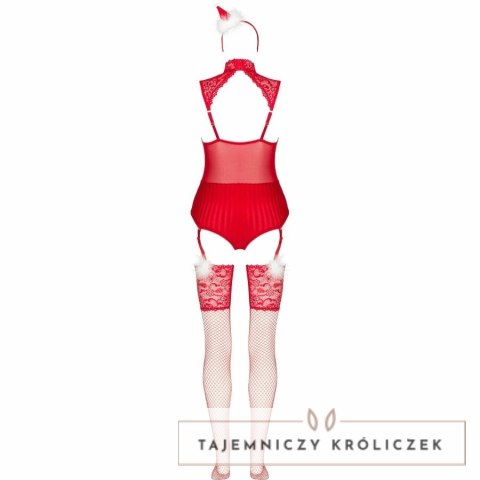 Livco Corsetti Fashion LC 90604 świąteczny komplet body, pończochy, opaska L/XL LIVCO CORSETTI
