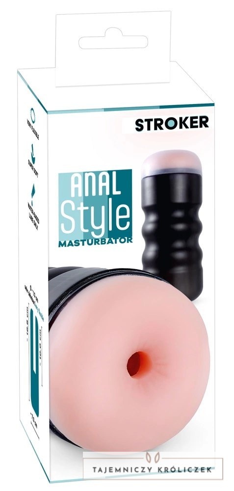 Stroker Anal Style - maszyna intymna z teksturą tunelu, 16,8 cm Stroker