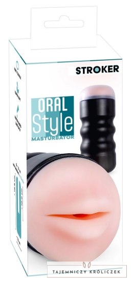 Stroker Oral Style - kompaktowa maszyna intymna w etui, 16,8 cm Stroker