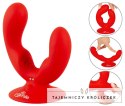 Sweet Smile Dual Vibrator silikonowy podwojny z przyssawką USB Sweet Smile