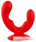 Sweet Smile Dual Vibrator silikonowy podwojny z przyssawką USB Sweet Smile