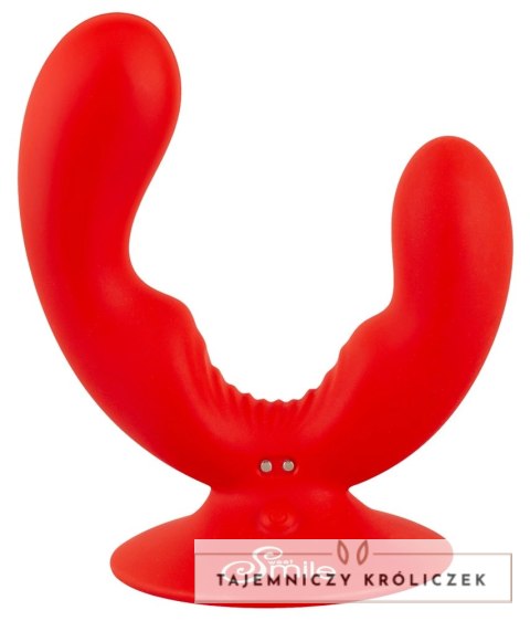 Sweet Smile Dual Vibrator silikonowy podwojny z przyssawką USB Sweet Smile