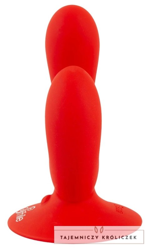 Sweet Smile Dual Vibrator silikonowy podwojny z przyssawką USB Sweet Smile
