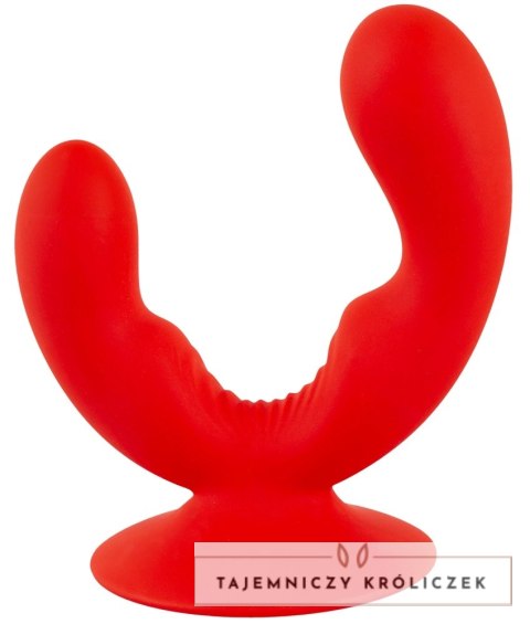 Sweet Smile Dual Vibrator silikonowy podwojny z przyssawką USB Sweet Smile
