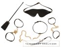 Bad Kitty Zestaw Bondage Gold - 5-elementowy, czarno-złoty, regulowany Bad Kitty